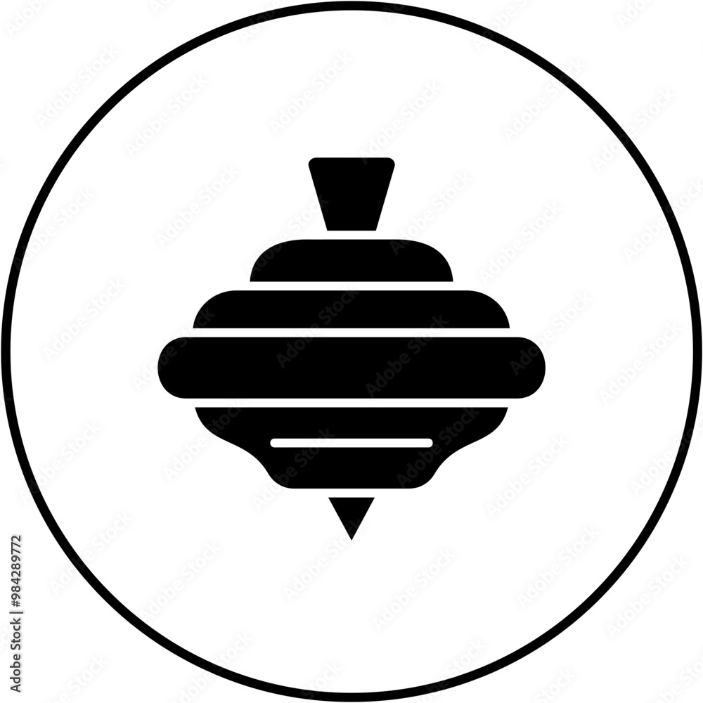 Obraz premium Spinning Top Icon
