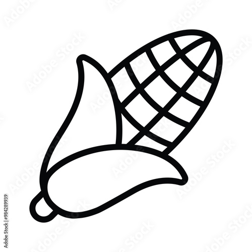 Beautiful icon of corn ready to use, healthy food