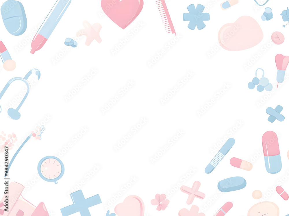 Science and Laboratory Background with Pink and Blue Elements Science and Laboratory Background with Pink and Blue Elements