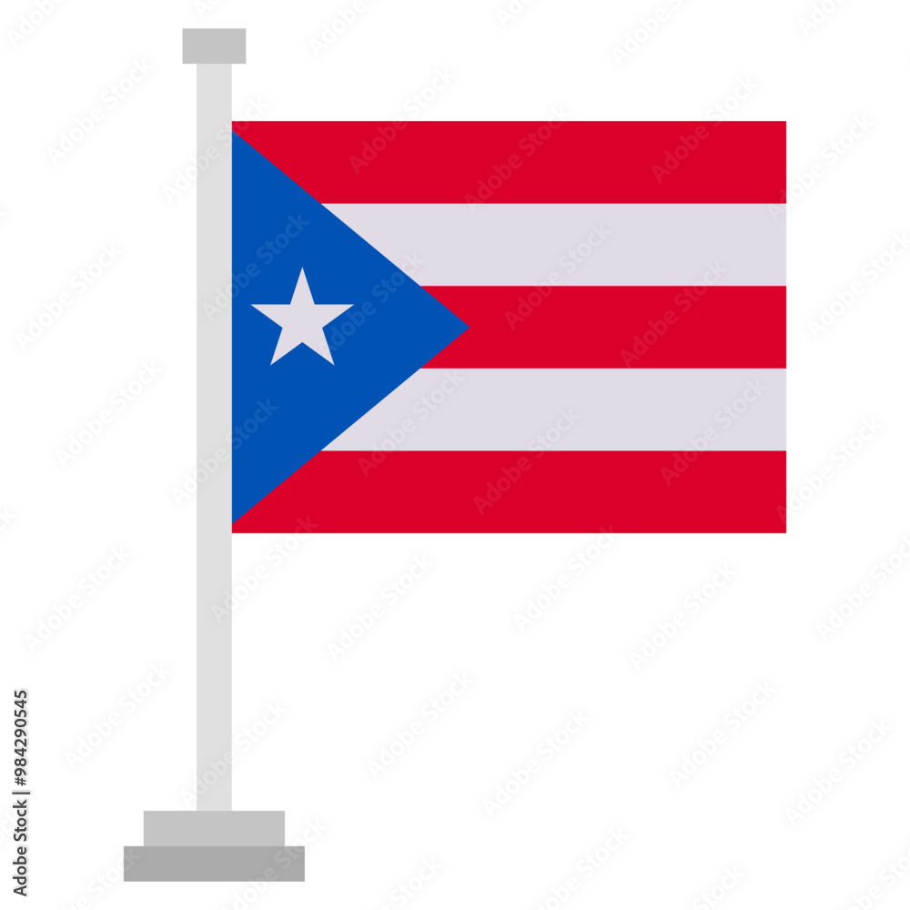 Vector Icon for Puerto Rico, country, national, flag, world flag Vector Icon for Puerto Rico, country, national, flag, world flag