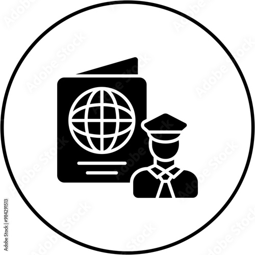 Passport control Icon