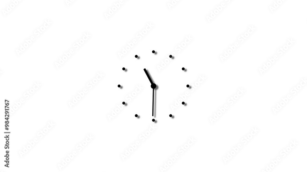 Clock Icon Animation -4k Video. Clock Icon Animation -4k Video.