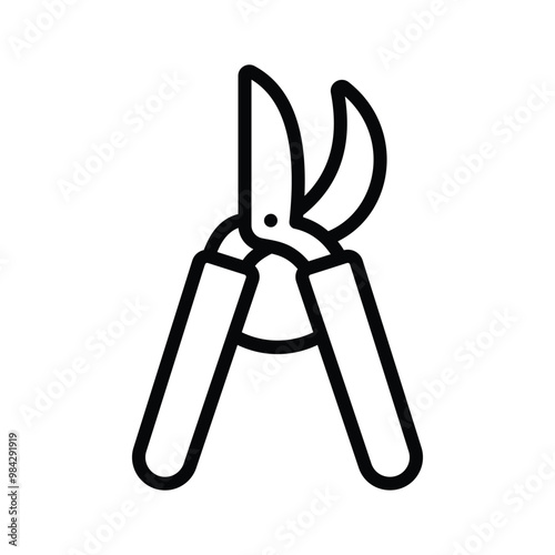 A pruner tool, essential for trimming plants and bushes