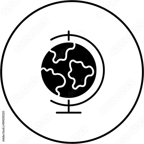 Globe Stand Icon