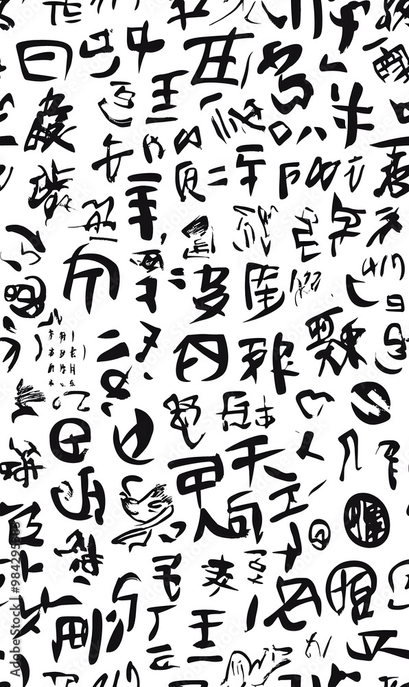 Chinese-inspired doodle tile seamless patterns in an illustrator graphic style Chinese-inspired doodle tile seamless patterns in an illustrator graphic style