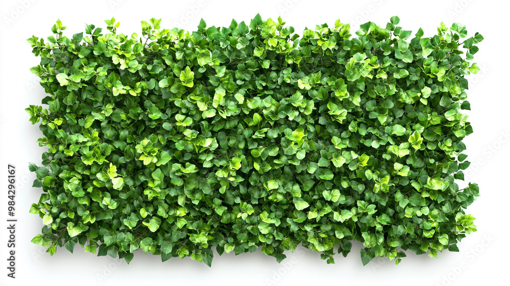 green hedge wall isolated on white background green hedge wall isolated on white background