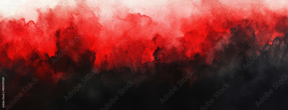 A captivating digital painting that represents textured clouds in shades of red and black. The dramatic contrasts illustrate a powerful, moody atmosphere.