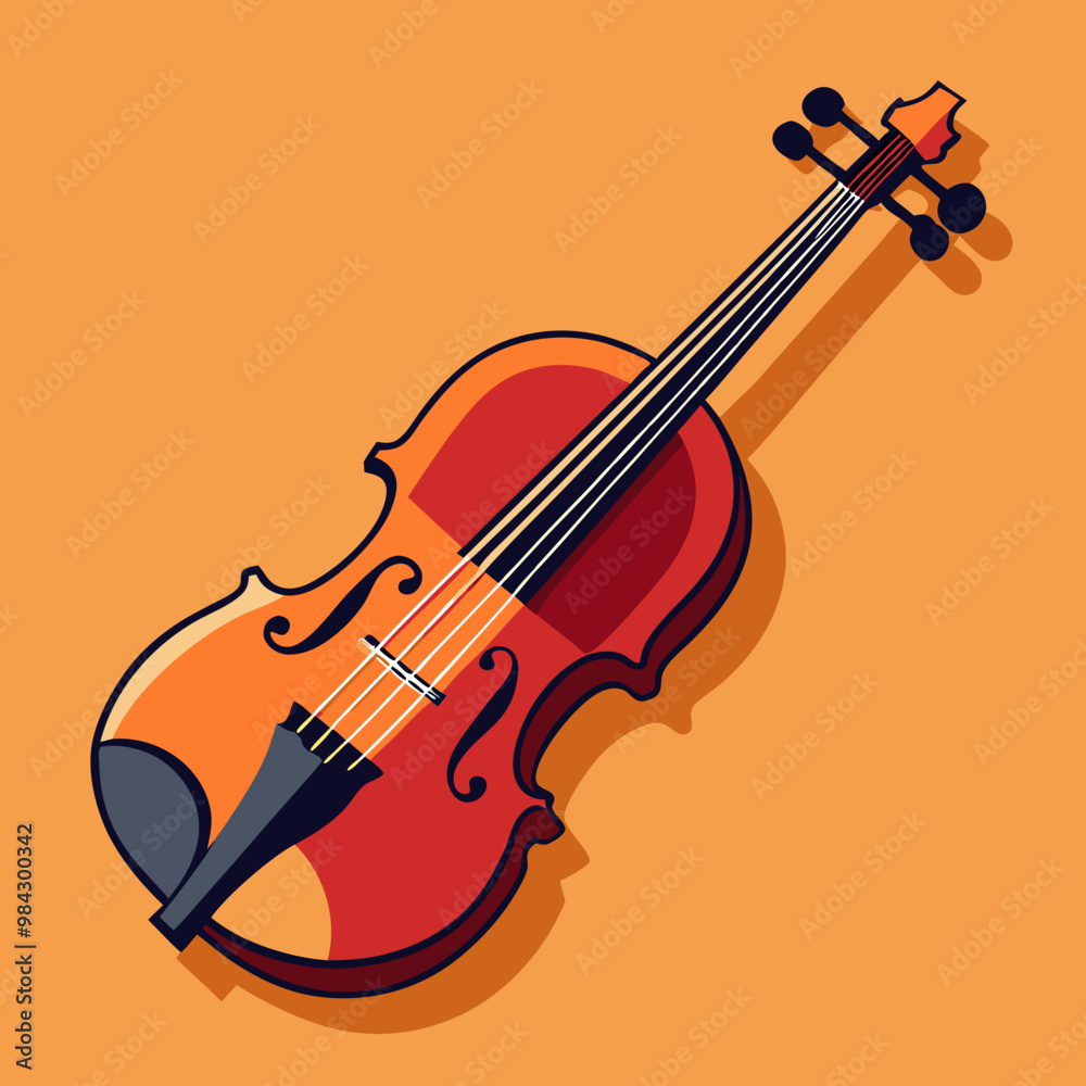 Fototapeta premium vector illustration of violin