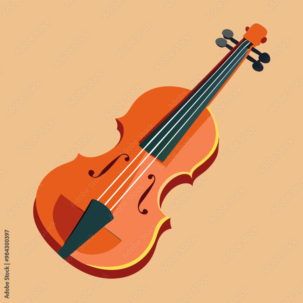 Fototapeta premium vector illustration of violin