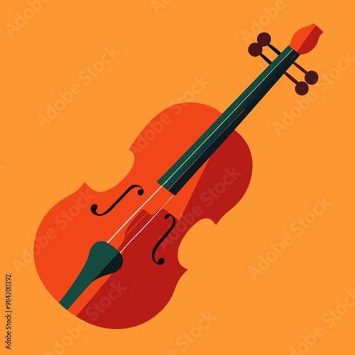 vector illustration of violin