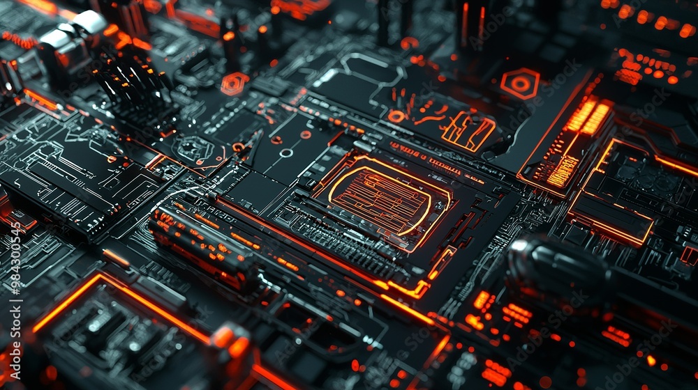 Tech background. technology background. Ultra realistic. Photorealistic Tech background. technology background. Ultra realistic. Photorealistic