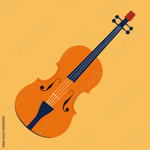 vector illustration of violin