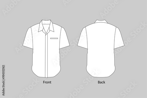 White Shirt Design Template