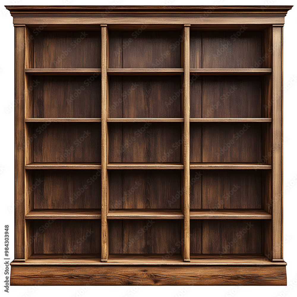 Stylish and Functional Wooden Bookshelf with Multiple Shelves Stylish and Functional Wooden Bookshelf with Multiple Shelves
