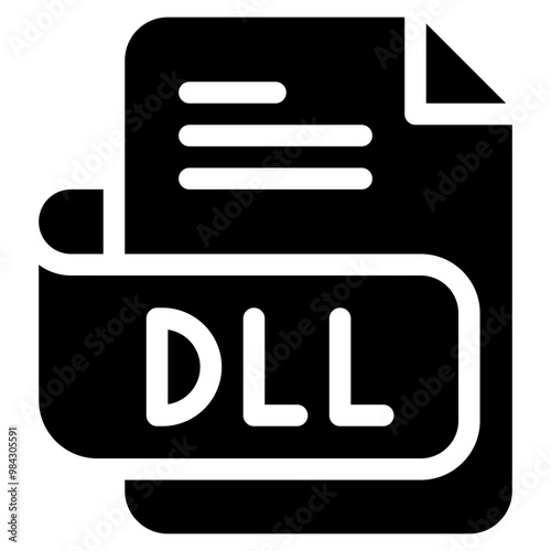 Vector Icon dll, file type, file format, file extension, document