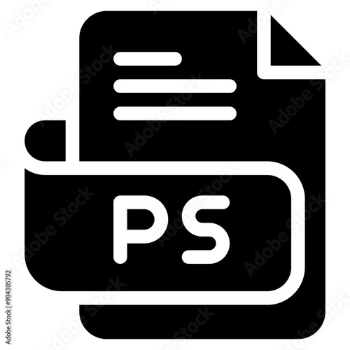 Vector Icon ps, file type, file format, file extension, document