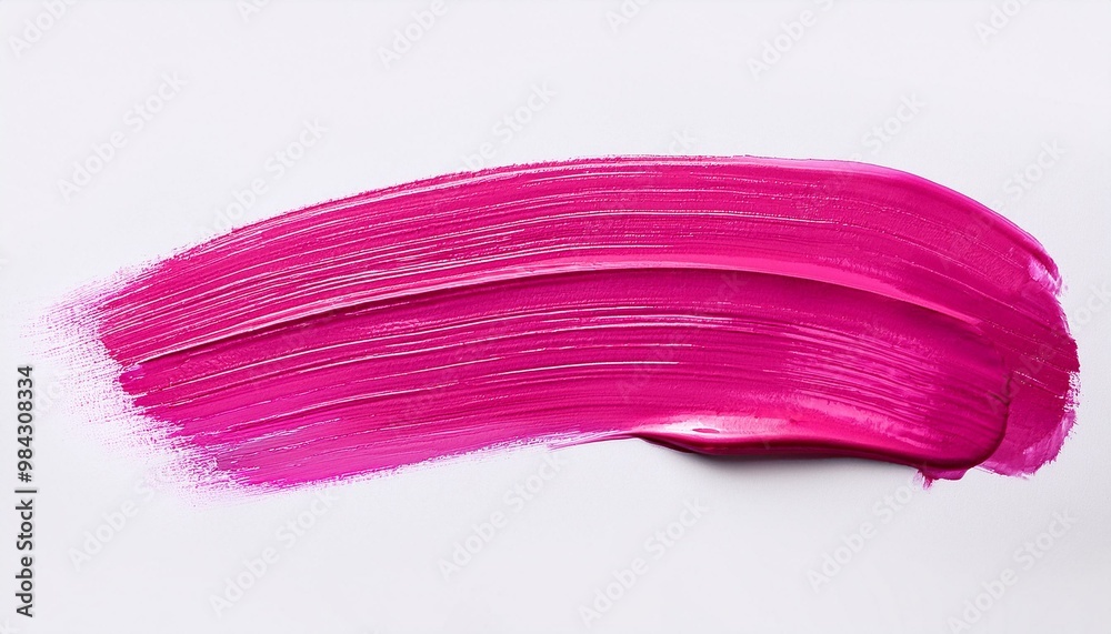 neon pink oil brush stroke on white background neon pink oil brush stroke on white background