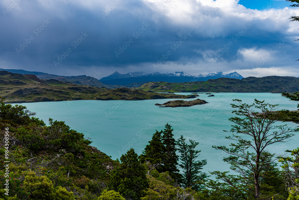 Lago Nordenskjold in Torres Del Paine National Park. Seen from the W-Trek Lago Nordenskjold in Torres Del Paine National Park. Seen from the W-Trek