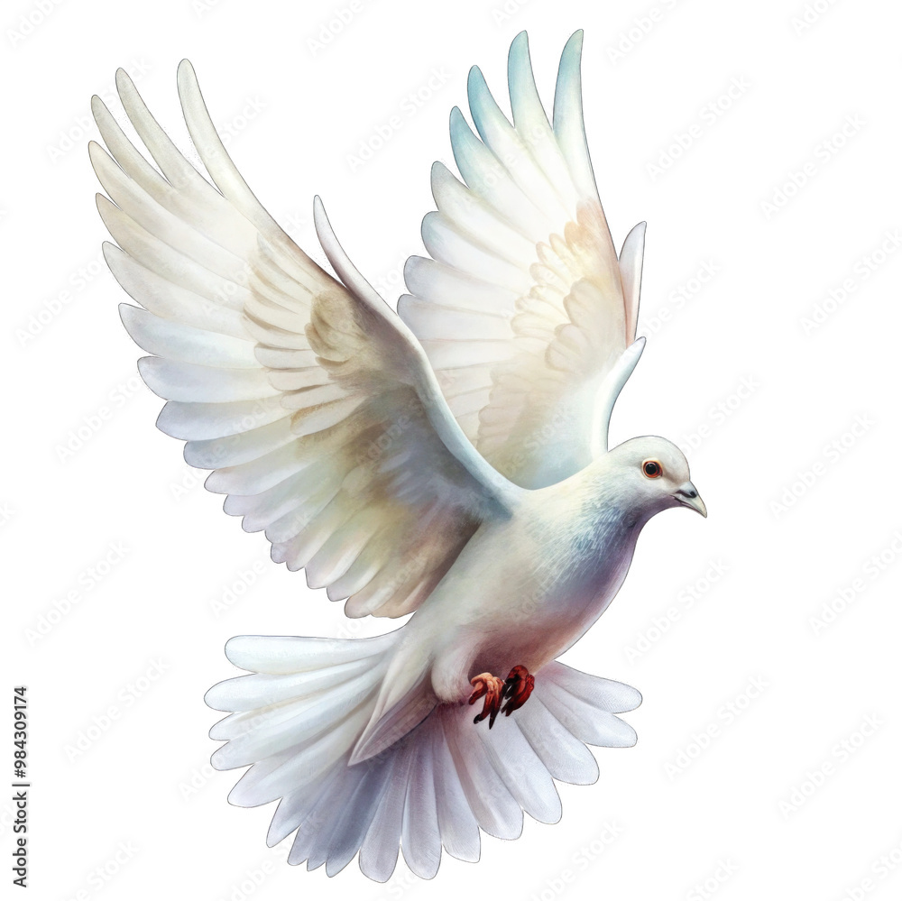 Obraz premium Pigeon icon style isolated on transparent background Cutout PNG