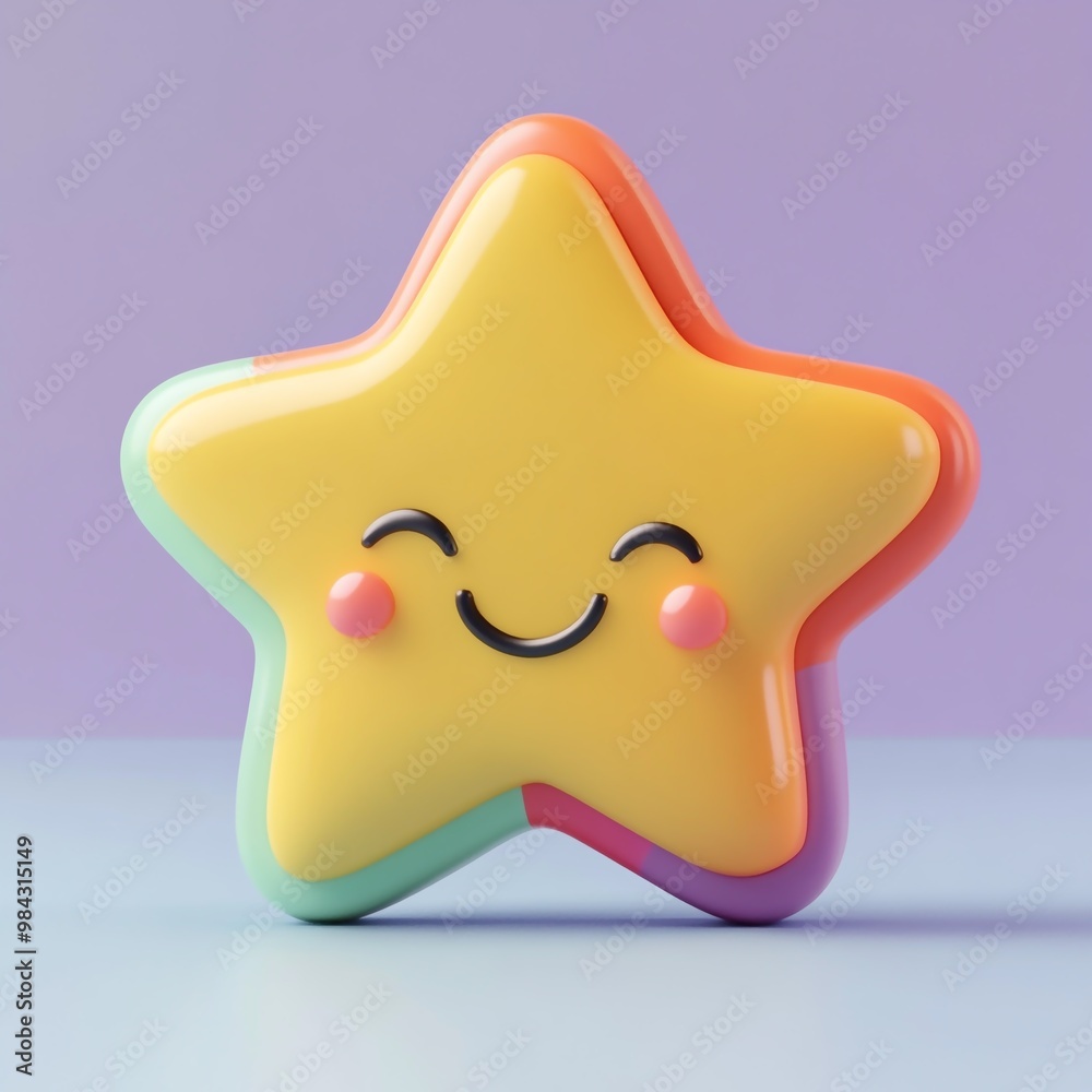 3D Satisfaction Icon: Measuring Customer Happiness Logo Illustration 3D Satisfaction Icon: Measuring Customer Happiness Logo Illustration