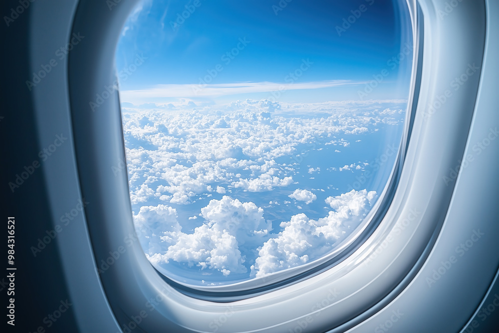 view from an airplane window, presenting a breathtaking perspective of the skies above view from an airplane window, presenting a breathtaking perspective of the skies above
