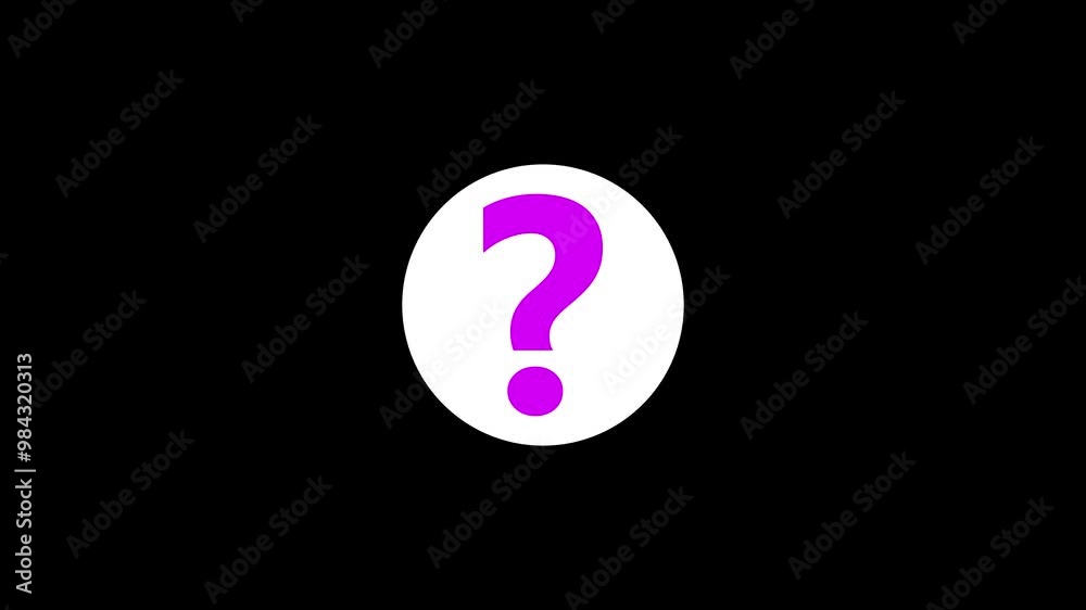 Question mark icon symbol on black background Question mark icon symbol on black background