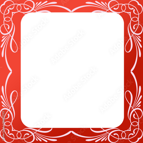 Beautiful picture frame background illustration