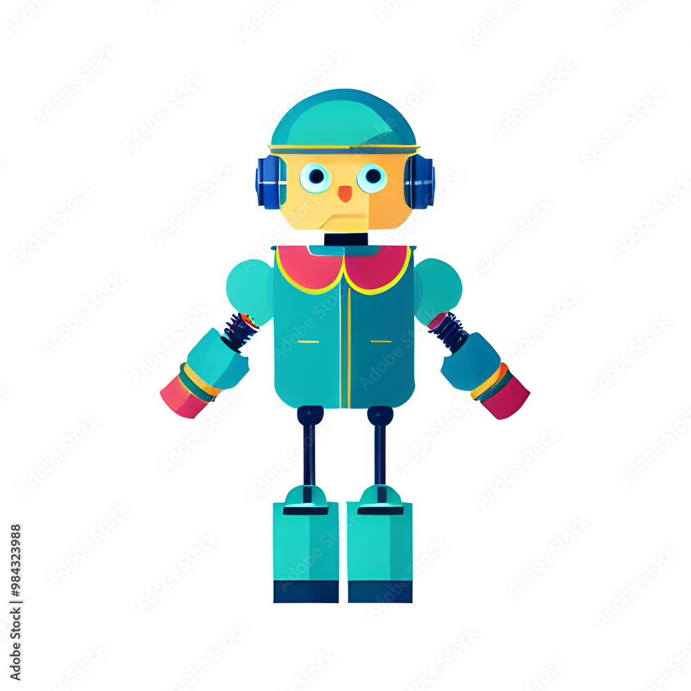 futuristic robot vector illustration isolated futuristic robot vector illustration isolated