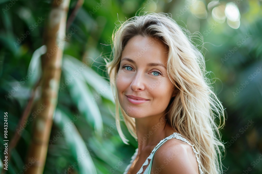Woman spend time cozy cafe weekend on a summer terrace created with generative AI Woman spend time cozy cafe weekend on a summer terrace created with generative AI