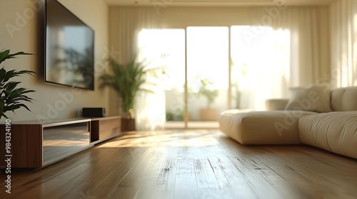 big modern empty living room : Generative AI