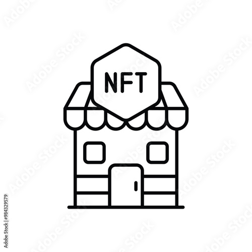 Nft Market vector icon