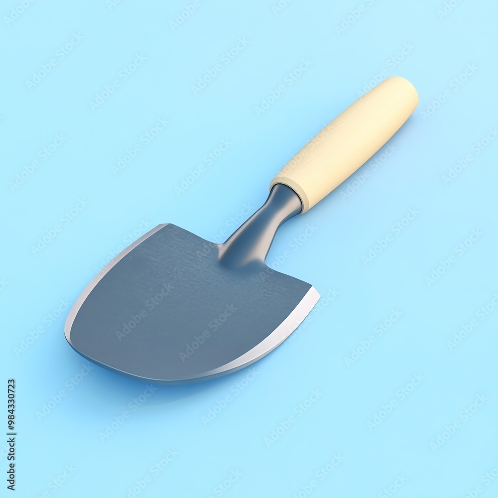 3D Trowel Icon: Hand Tool for Digging and Planting Logo Illustration 3D Trowel Icon: Hand Tool for Digging and Planting Logo Illustration