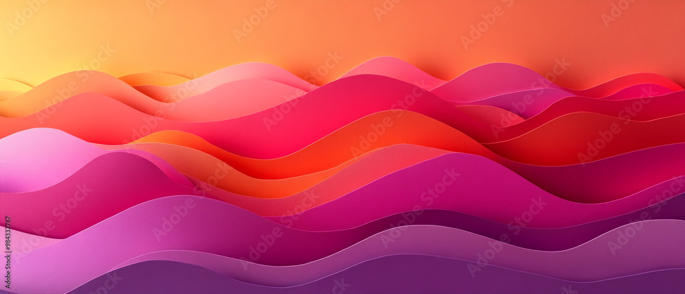 A vibrant abstract wave pattern showcasing gradients of pink and orange hues, perfect for backgrounds or artwork designs. A vibrant abstract wave pattern showcasing gradients of pink and orange hues, perfect for backgrounds or artwork designs.