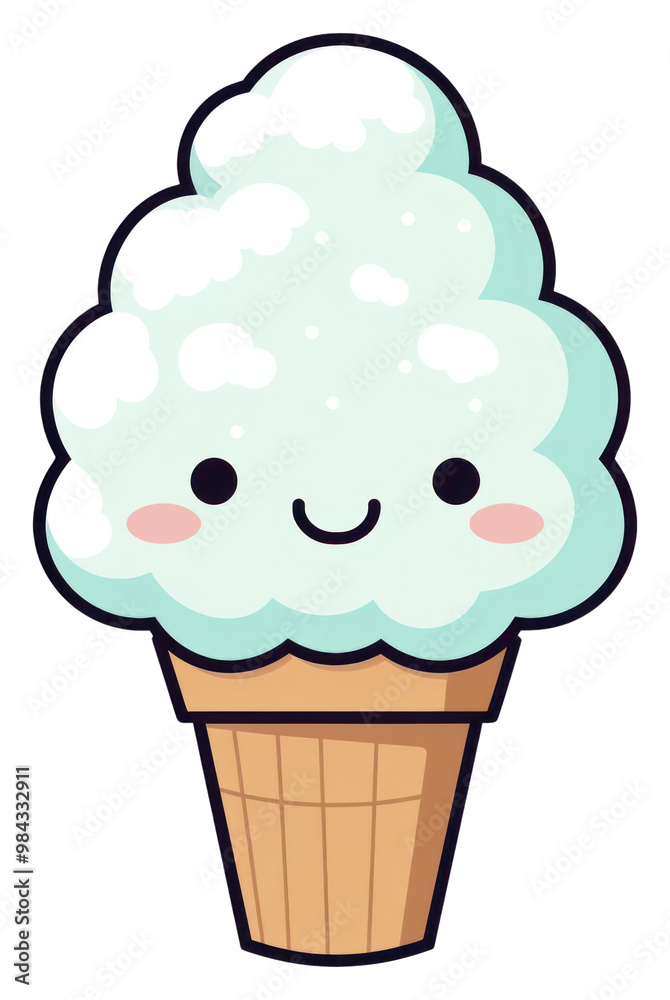 PNG A cute icecream dessert food cone. PNG A cute icecream dessert food cone.