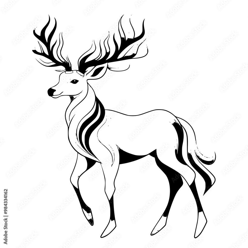 Reindeer Silhouette Reindeer Silhouette
