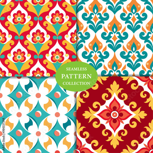 abstract vintage Seamless Pattern Background