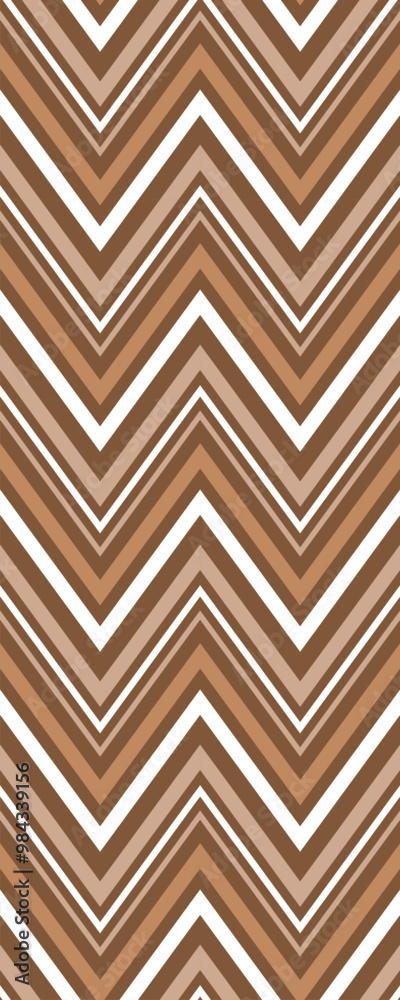 A geometric pattern featuring chevron stripes in various shades of brown and beige, suitable for backgrounds or textile designs. A geometric pattern featuring chevron stripes in various shades of brown and beige, suitable for backgrounds or textile designs.
