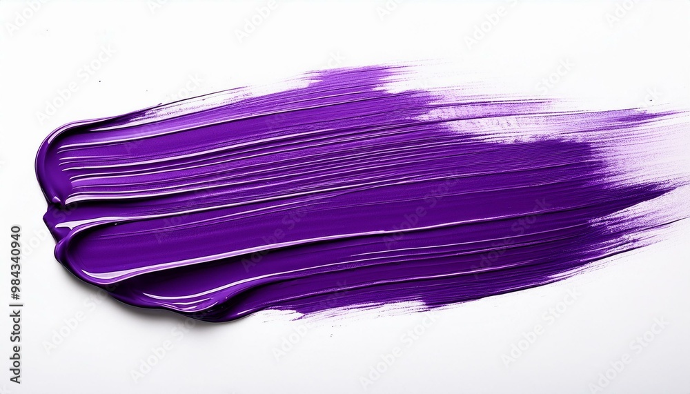purple oil brush stroke on white background purple oil brush stroke on white background