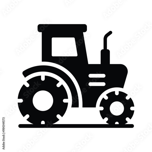 A powerful tractor, essential for large scale garden and farm work