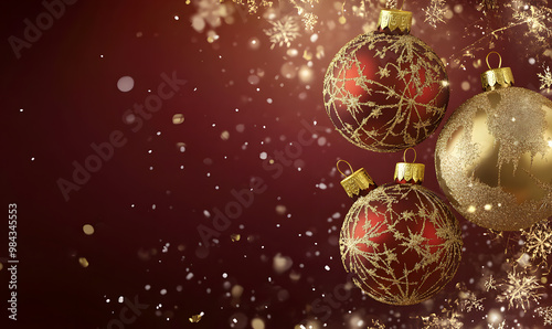 Christmas and New Year-themed graphic background