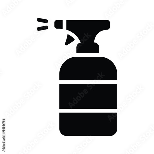 A spray bottle for misting plants and applying garden solutions