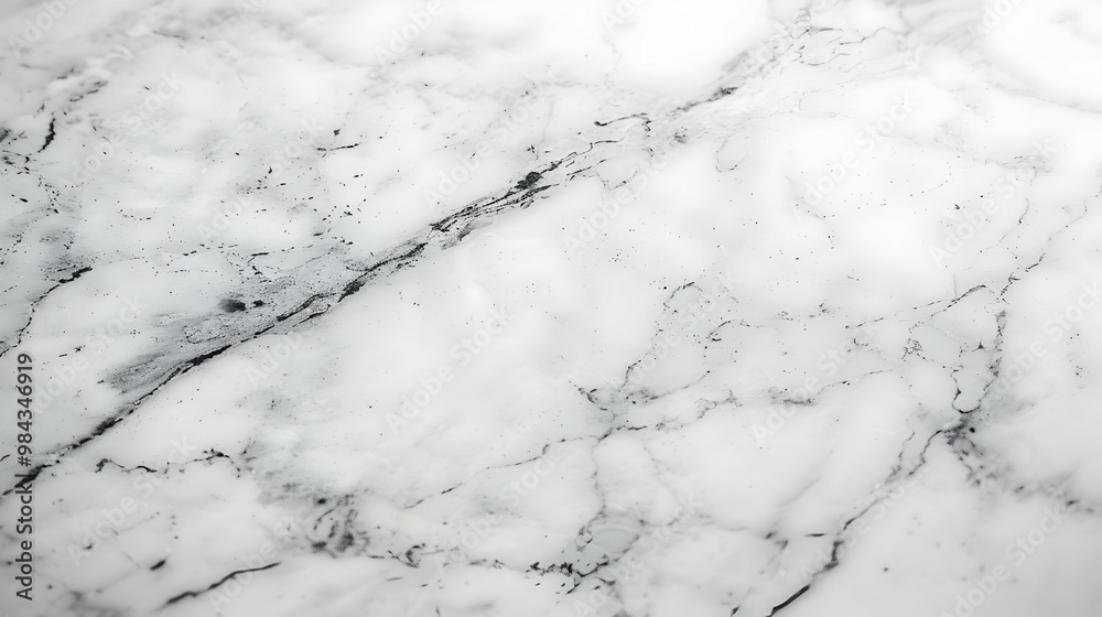 A Close-Up View of White Marble with Black Veins, Creating a Textural and Abstract Background for Design Projects A Close-Up View of White Marble with Black Veins, Creating a Textural and Abstract Background for Design Projects