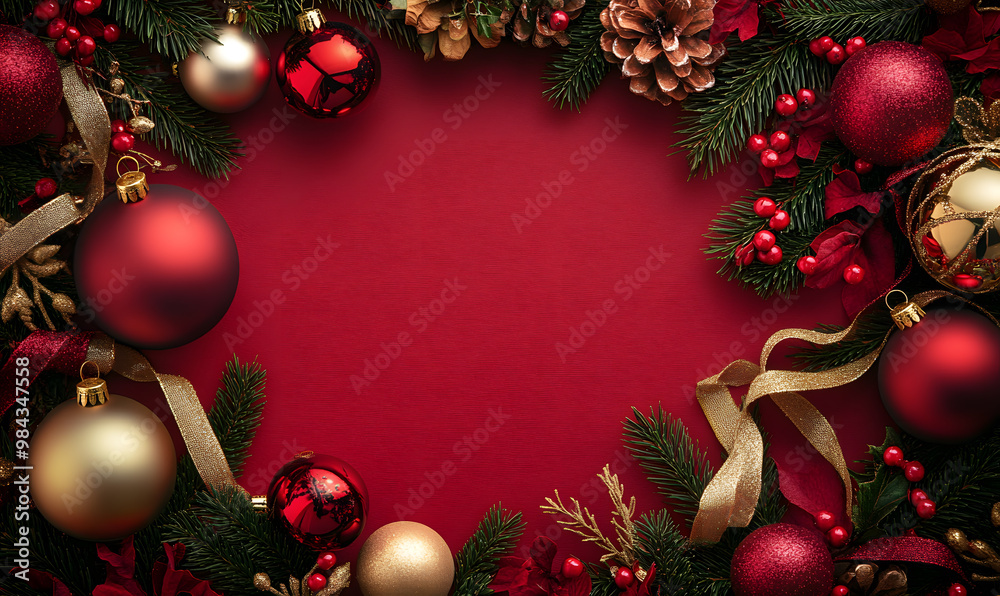 Christmas and New Year-themed graphic background Christmas and New Year-themed graphic background