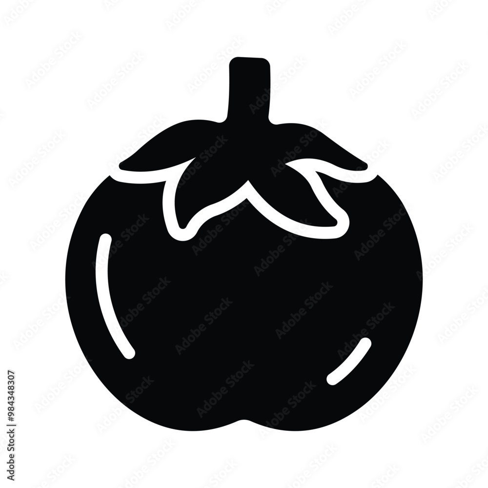 Well designed icon of tomatoes in modern style, healthy and organic food Well designed icon of tomatoes in modern style, healthy and organic food