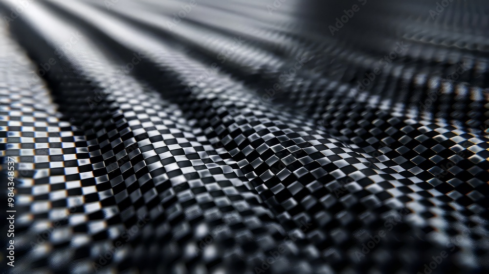 3D image of classic carbon fiber background texture. Close-up photo of carbon weaving. 3D image of classic carbon fiber background texture. Close-up photo of carbon weaving.