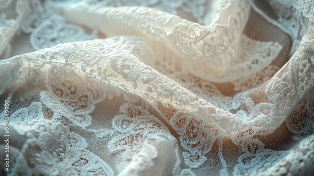 A close-up of lace fabrics being gently washed, maintaining their delicate structure and intricate patterns. A close-up of lace fabrics being gently washed, maintaining their delicate structure and intricate patterns.