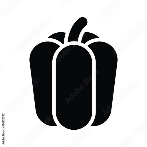 Visually appealing amazing icon of bell pepper, vector of capsicums