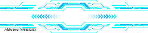 Hud futuristic display borders and interface, elements. HUD tech or digital technology game frames and UI panel screen layouts. 
