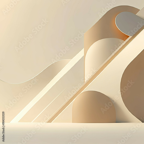 abstract background with lines with Generative ai