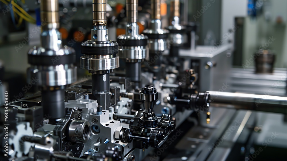 CNC machine with multiple axes CNC machine with multiple axes